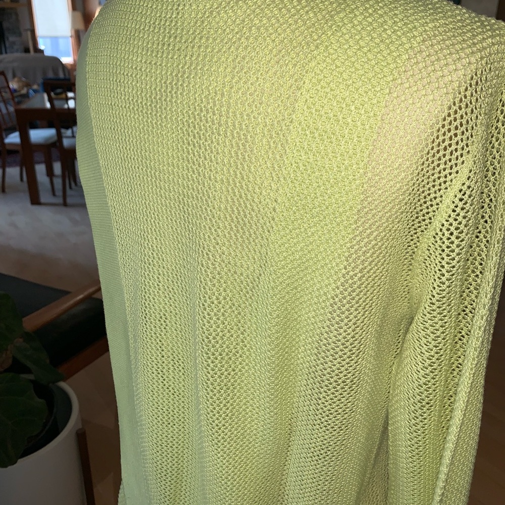 Cabi Size 8 Split Back Pullover. Citrus Yellow Lo… - image 7